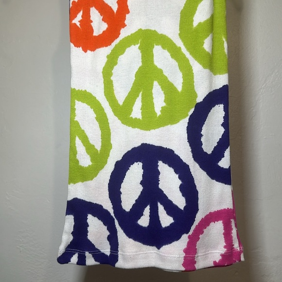Flowers by Zoe Girls Size Medium Multicolor Peace Tank Top NEW NWT - Picture 8 of 8
